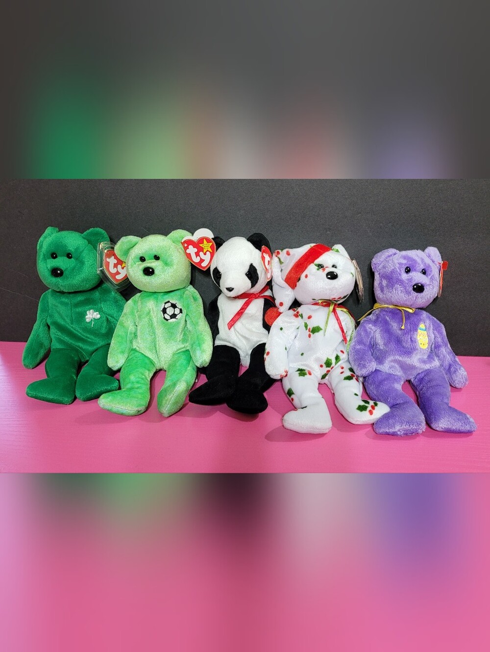 Ty Beanie Babies Bears Set Of 5 (1705)